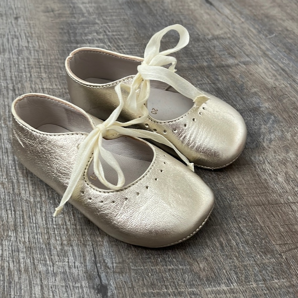 NEW Bonpoint ballerina flats - Gold